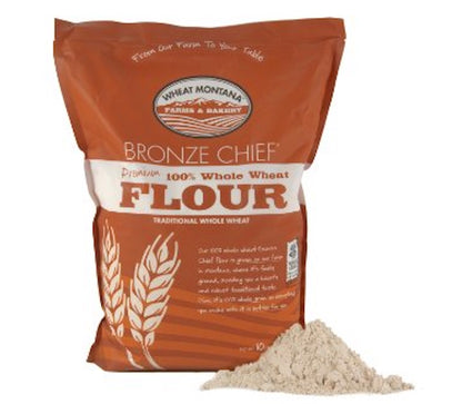 Wheat Montana, Bronze Chief, Hard Red Spring Wheat Flour, 10 LB Bag